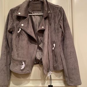 BlankNYC faux suede moto jacket size XS